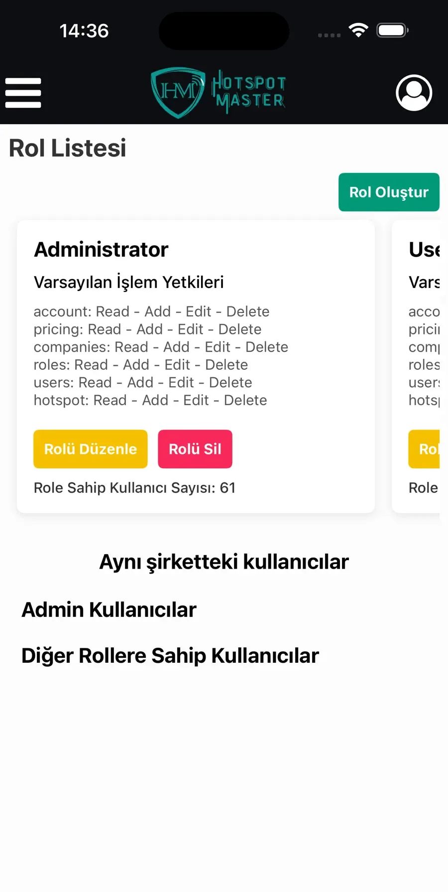 Rollen und Rechte — Hotspot Master